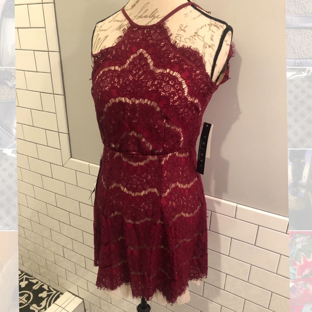 Juniors semi formal lace dress